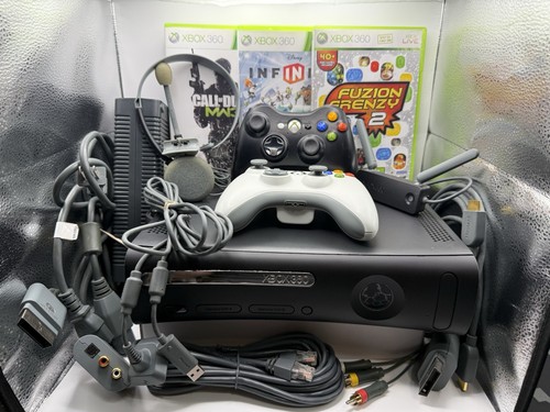 Xbox 360 120gb console bundle - xbox,