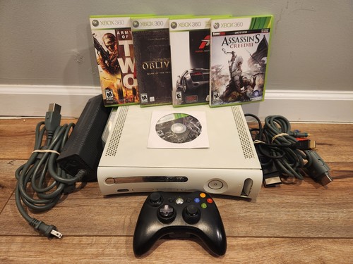 White xbox 360 console 20gb - white,
