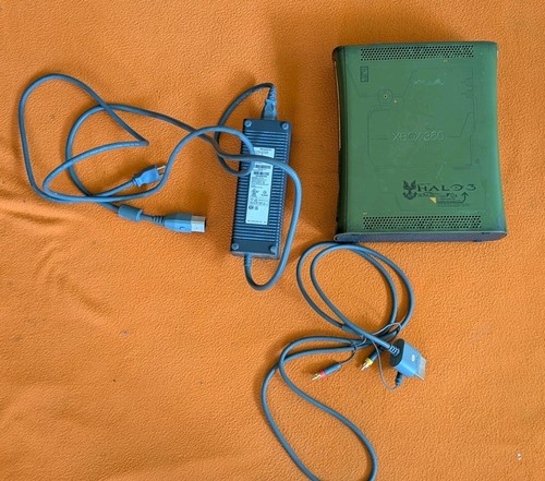 Xbox 360 green console halo - green,